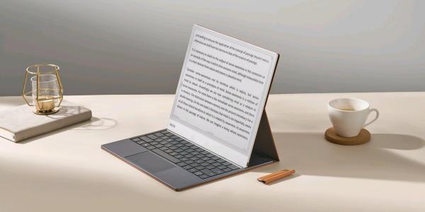 BAZAR - E-book ONYX BOOX pouzdro pro NOTE MAX s klávesnicí,  hnědé - Poškozený obal (Komplet)4