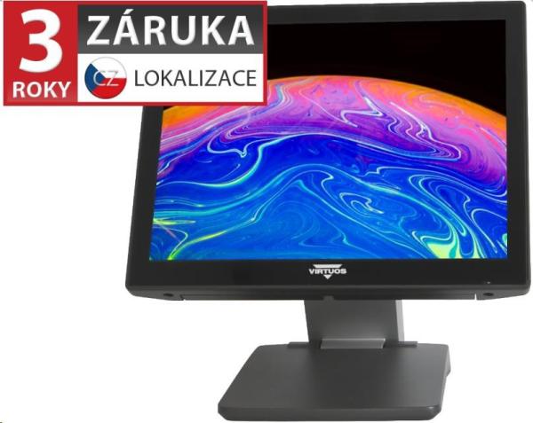 AerXPOS PP-9735, 15" 4:3 LCD LED, sivá, Win 11 IoT