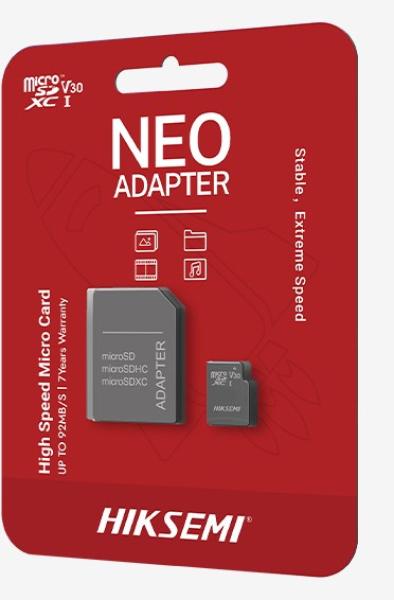 HIKSEMI MicroSDHC karta 8GB,  C10,  (R:23MB/ s,  W:10MB/ s) + adapter2