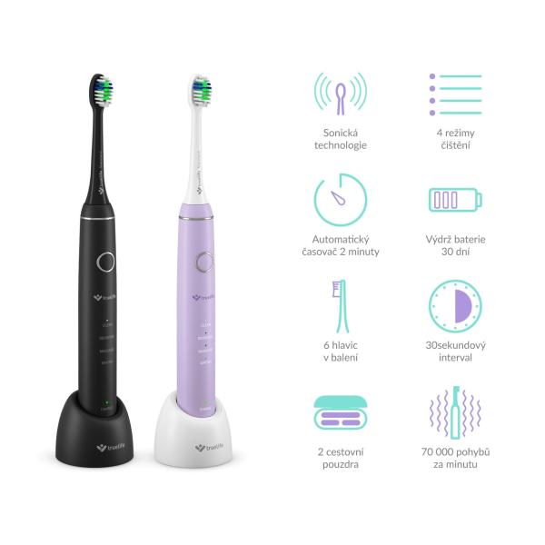 TrueLife SonicBrush Compact Duo Black /  Lavender7