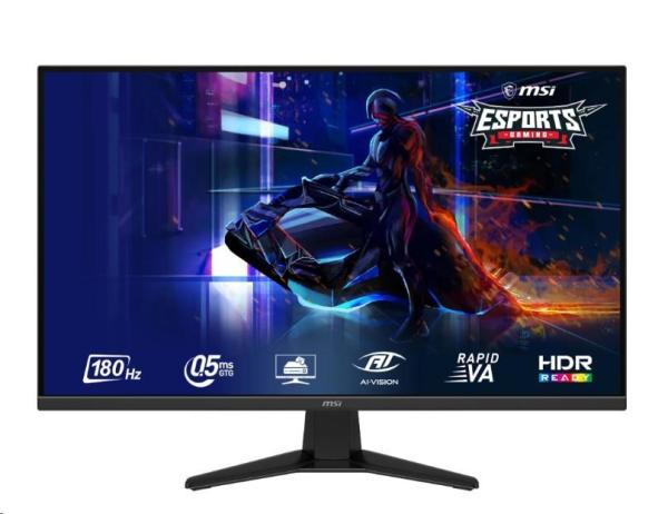 MSI LCD MAG 325QF E18V,  31.5" 2560x1440,  180Hz,  300nits, 1ms,  10bit,  HDMI,  DP,  Audio,  Vesa,  Black