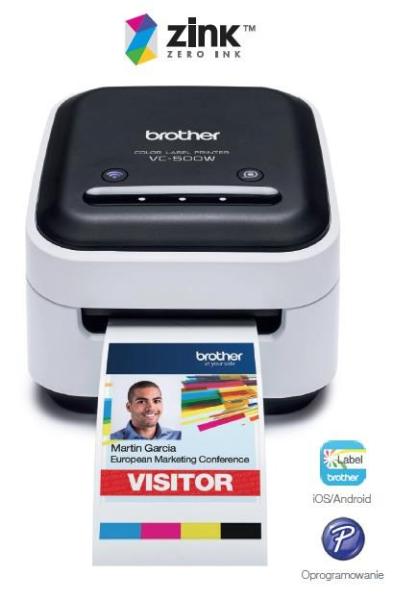 BAZAR - BROTHER tiskárna štítků FOTO - VC500W - WIFI,  USB,  COLOR bez potřeby inkoustu - Integrovaný odstřih - Poškozený