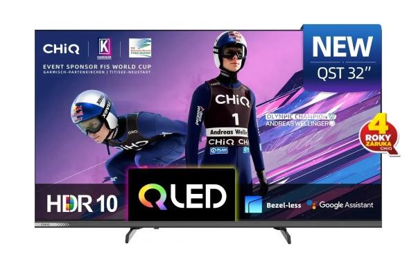 CHiQ L32QST TV 32",  QLED,  Full HD,  Google TV,  Frameless,  Dolby Audio,  dbx-tv,  HDR 10