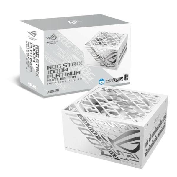 ASUS zdroj ROG STRIX 1000W White,  135mm,  80 Plus Platinum,  Plně modulární,  ATX 3.1