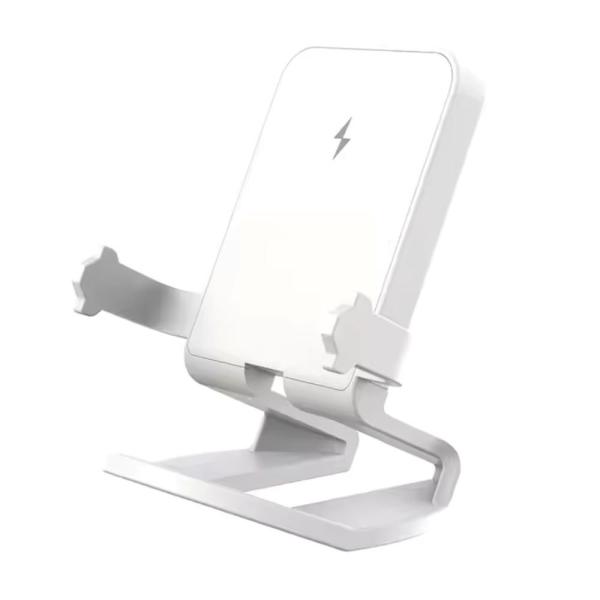 1stCOOL bezdrátová přenosná QI nabíječka 15W,  panáček,  USB-C,  bílá