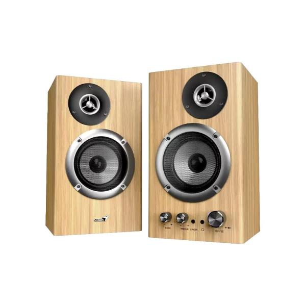 GENIUS Reproduktor SP-HF1812BT,  BT,  3.5mm jack,  50W,  světlé dřevo1