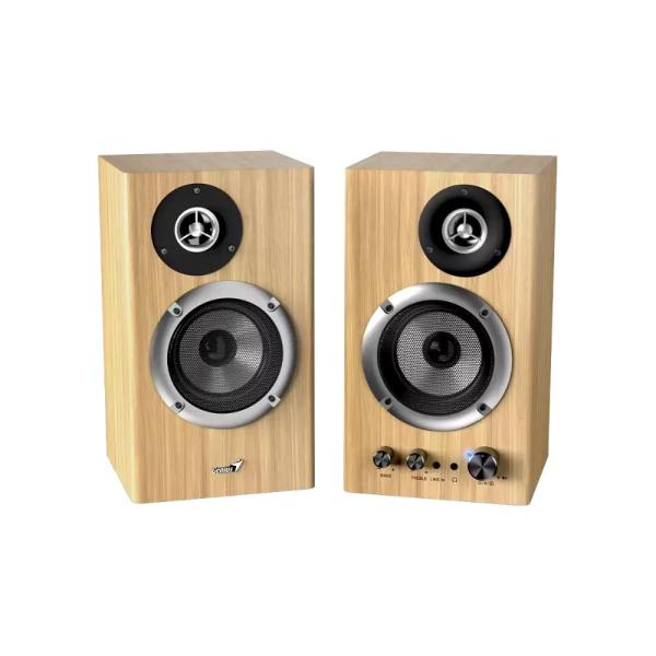 GENIUS Reproduktor SP-HF1812BT,  BT,  3.5mm jack,  50W,  světlé dřevo2