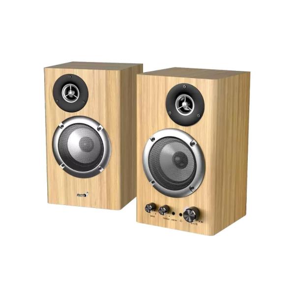 GENIUS Reproduktor SP-HF1812BT,  BT,  3.5mm jack,  50W,  světlé dřevo3