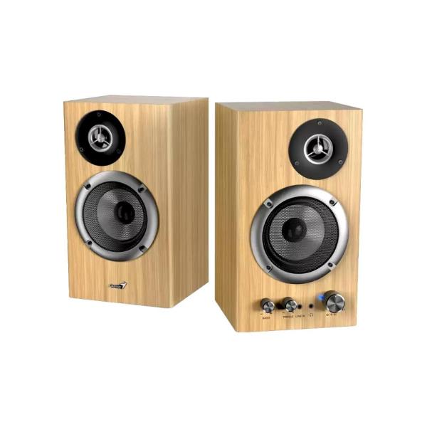 GENIUS Reproduktor SP-HF1812BT,  BT,  3.5mm jack,  50W,  světlé dřevo4
