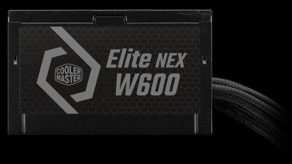 Cooler Master zdroj Elite NEX 600W 230V,  120mm,  80+ White,  Mesh (opletené kabely)