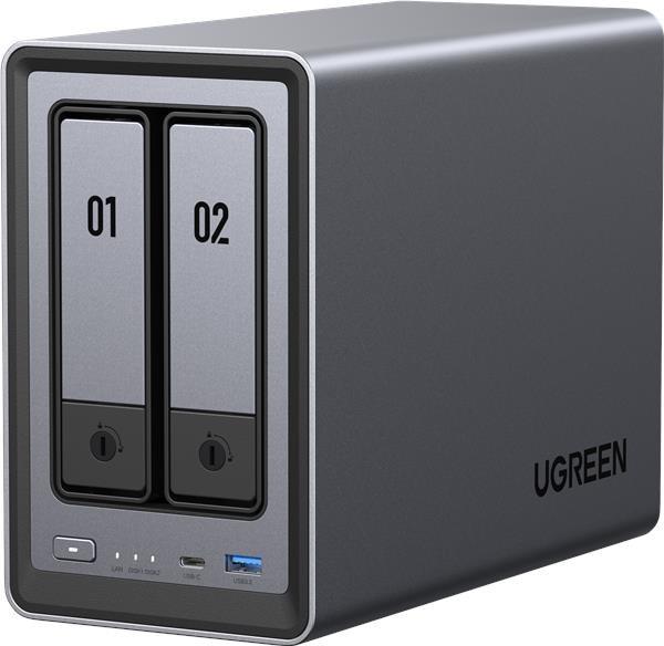 UGREEN NASync DXP2800 (4C/ IntelN100/ 3, 4GHz/ 8GBRAM/ 2xSATA/ 2xM.2/ 1x2, 5GbE/ 2xUSB2.0/ 2xUSB3.2/ 1xUSB-C/ HDMI)