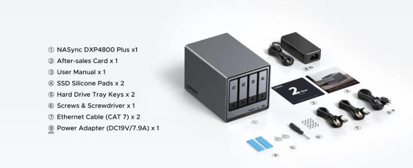 UGREEN NASync DXP4800 Plus (6C/ Gold8505/ 4, 4GHz/ 8GBRAM/ 4xSATA/ 2xM.2/ 1x2, 5GbE/ 1x10GbE/ 2xUSB2.0/ 2xUSB3.2/ 1xUSB-C/ HDMI/ SD)5