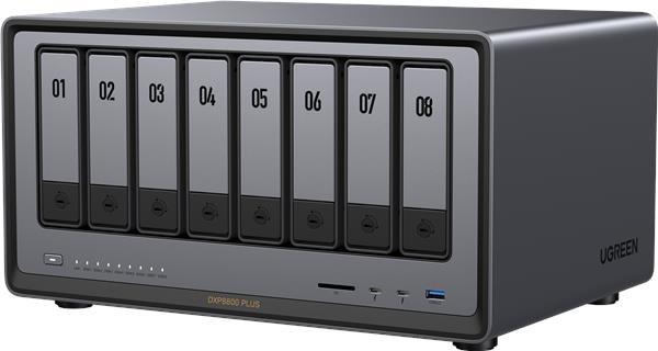 UGREEN NASync DXP8800 Plus (10C/ i5-1235U/ 4, 4GHz/ 8GBRAM/ 8xSATA/ 2xM.2/ 2x10GbE/ 1xPCIe/ 2xTB/ 2xUSB2.0/ 2xUSB3.2/ HDMI/ SD)