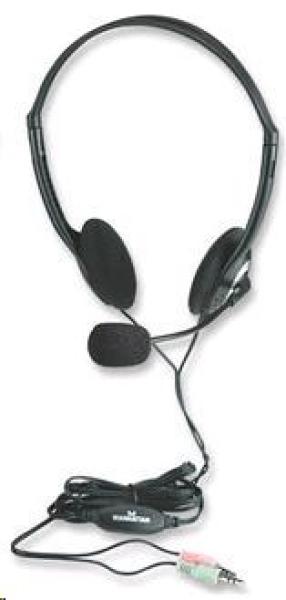 MANHATTAN Sluchátka s mikrofonem Stereo Headset2