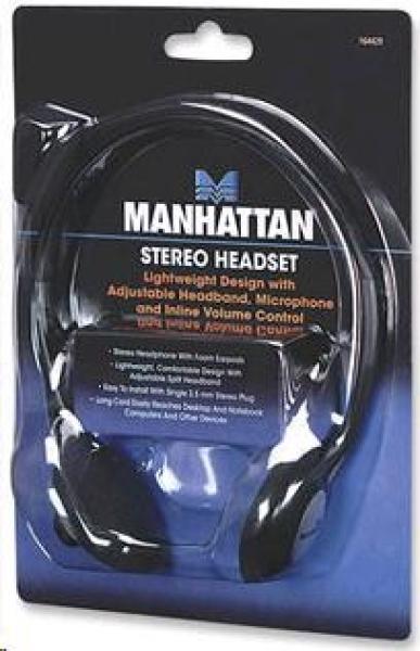 MANHATTAN Sluchátka s mikrofonem Stereo Headset3
