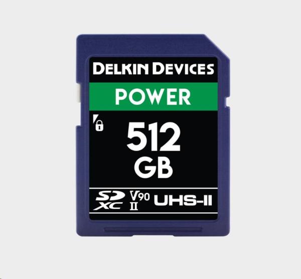 Delkin SD Power 2000X UHS-II U3 (V90) R300/ W250 512GB