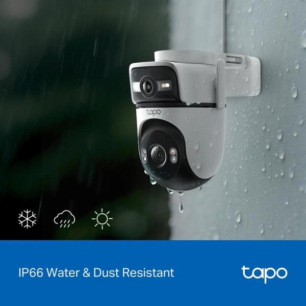 TP-Link Tapo C545D venkovní/ outdoor otočná kamera (2x 3MP,  2K 1296p,  IR 30m,  WiFi,  1x100Mb/ s,  micro SD card)4