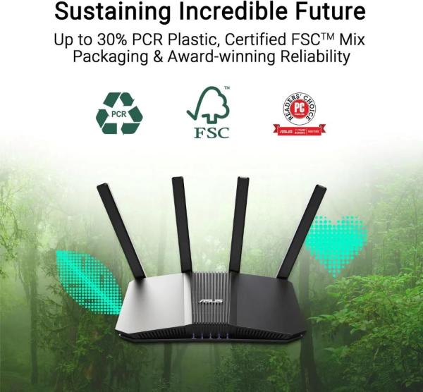 ASUS Router RT-BE58U V2,  IPv6,  WiFi 7,  1 GB RAM,  1x USB 3.2 Gen,  3600 Mb/ s8