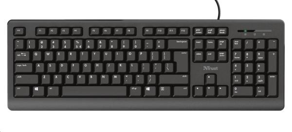 TRUST klávesnice PRIMO,  membránová,  USB,  CZ/ SK4