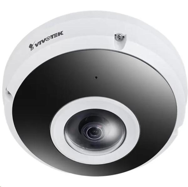 Vivotek FE9391-EHV-V2 (1.18MM) Vnitřní IP kamera 12M (7.9) MPx fisheye,  Adaptivní IR 20m,  360°,  člověk/ vozidlo,  AI VCA a