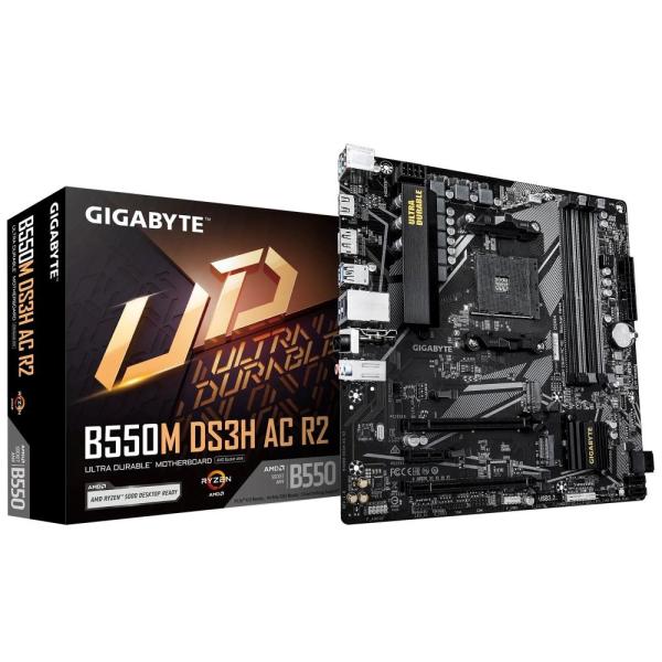 GIGABYTE B550M DS3H AC R2/ AM4/ mATX