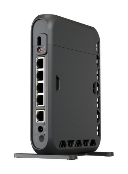 MIKROTIK RouterBOARD hAP ax lite + L4 (800MHz; 256MB RAM, 4xGLAN switch, 1x 2,4GHz 802.11ax plastic case, power supply)