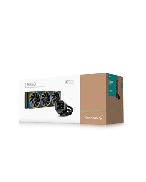 DEEPCOOL Vodní chladič LM360,  ARGB,  3x 120mm,  AM5,  LGA1851,  černá4
