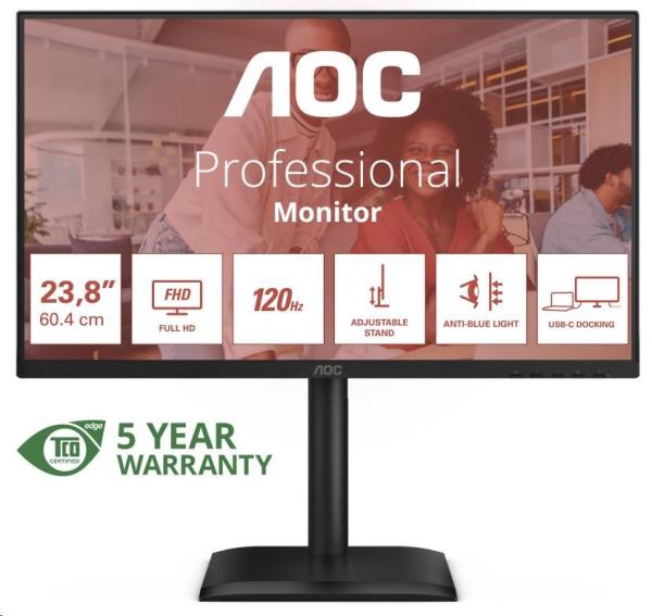 24" LED AOC 24E4CV