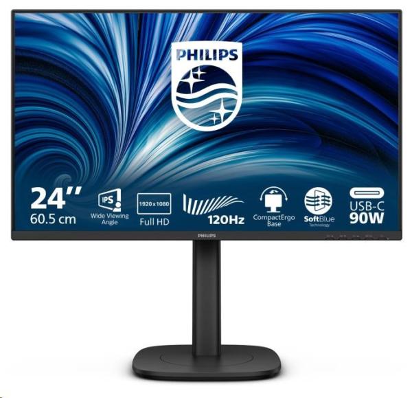 Philips/ 24B2U3301/ 23, 8"/ IPS/ FHD/ 120Hz/ 4ms/ Black/ 5R