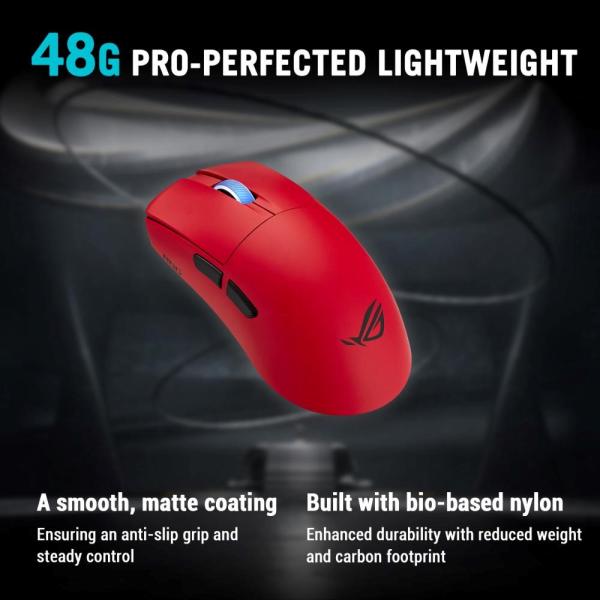 ASUS Herní myš ROG Harpe II Ace,  Bezdrátová,  červená3