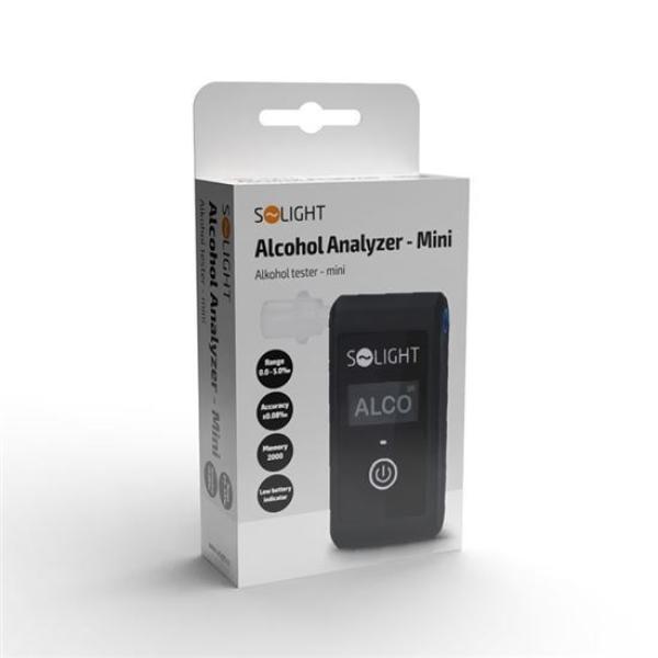 Solight alkohol tester mini,  Fuel Cell,  0, 0 - 5, 0‰ BAC, citlivost 0, 08‰7