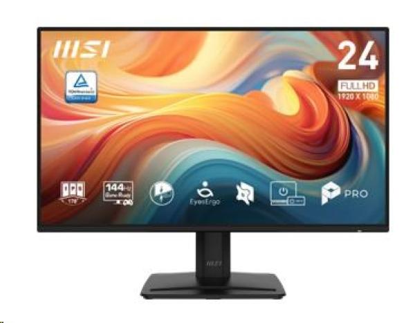 MSI Pro/ MP242 E14A/ 23, 8"/ IPS/ FHD/ 144Hz/ 1ms/ Čierna/ 3R