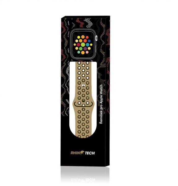 RhinoTech sportovní řemínek pro Apple Watch 38 /  40mm Béžovo-černá3
