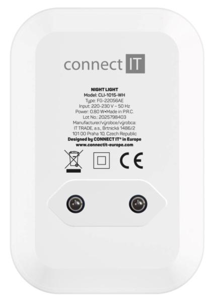 CONNECT IT Noční LED světlo Sparkle 1 Sensor,  teplé světlo,  bílá2