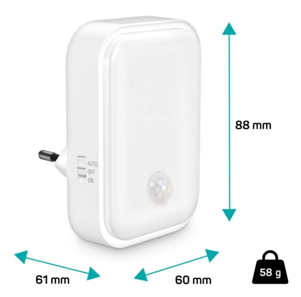 CONNECT IT Noční LED světlo Sparkle 1 Sensor,  teplé světlo,  bílá4