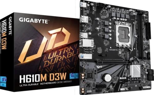 GIGABYTE H610M D3W/ LGA 1700/ mATX