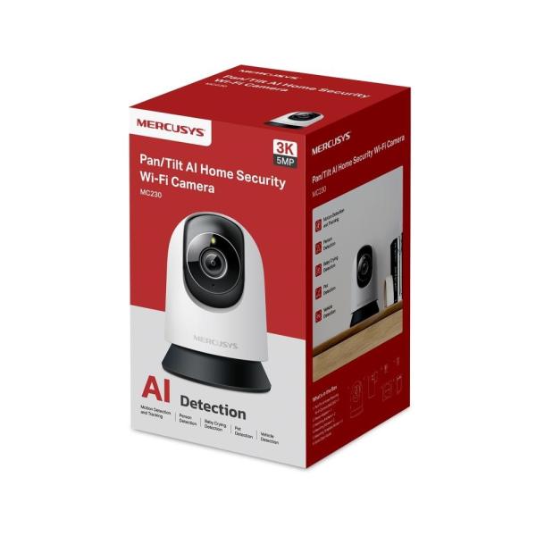 MERCUSYS MC230 domácí/ indoor kamera (5MP,  3K,  1620p,  IR 12m,  WiFi,  microSD)2