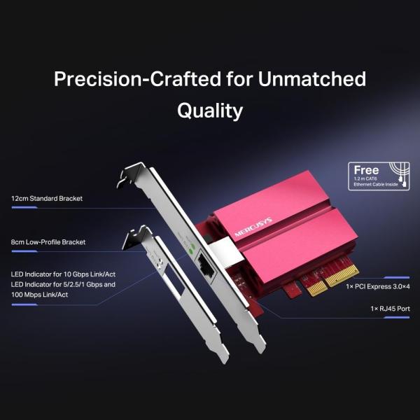 MERCUSYS MA510E Síťová karta 10GbE (1x10GbE, 1xPCIe3.0)2
