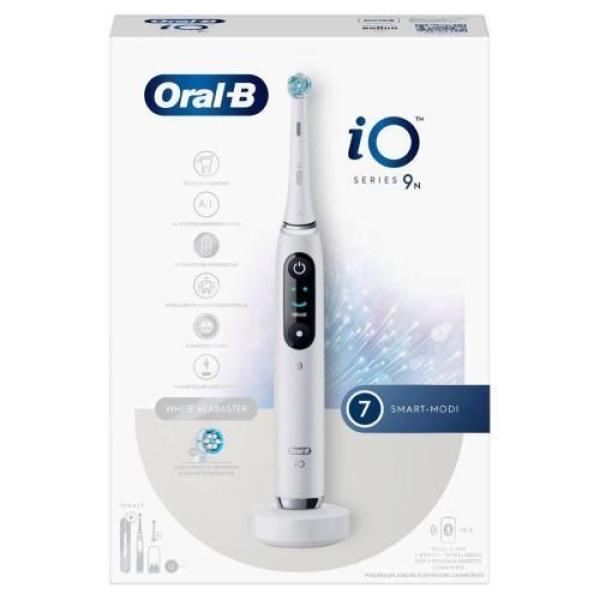 Oral-B iO Series 9N elektrický zubní kartáček,  časovač,  tlakový senzor,  7 programů,  AI,  mobilní aplikace,  bílá1