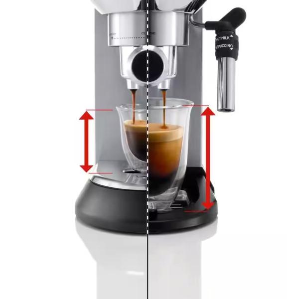DeLonghi Dedica EC685.M Style pákový kávovar,  1300 W,  Cappuccino systém,  stříbrná1