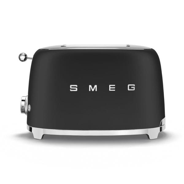 Smeg TSF01BLMEU toustovač /  topinkovač,  2 toasty,  6 úrovní opékání,  zásuvka na drobky,  styl. 50. let,  matně černá3