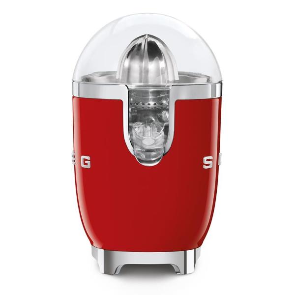 Smeg CJF11RDEU citrusový odšťavňovač,  70 W,  manuální tlak,  univerzální kužel z nerezové oceli,  červený2
