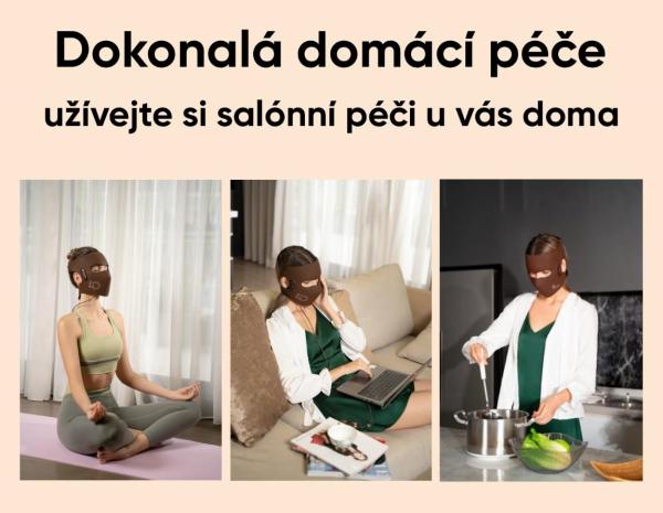 BAZAR - JOVS 4D v2 laserová světelná terapeutická maska - Poškozený obal (Komplet)9