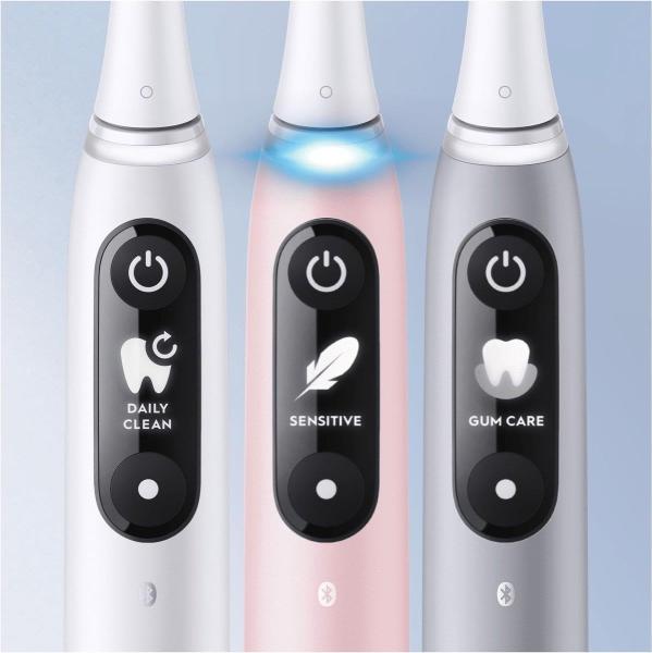 Oral-B iO Series 6s elektrický zubní kartáček,  časovač,  tlakový senzor,  5 programů,  aplikace Oral-B,  růžová5