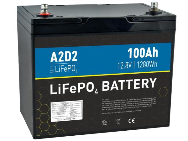 A2D2 batéria LiFePO4 12, 8V 100Ah M8 (NewCell cells)