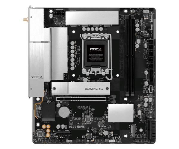 ASRock MB Sc LGA1851 B860M ROCK WIFI,  Intel B860,  2xDDR5,  1xHDMI,  1x DP,  WiFi,   mATX1