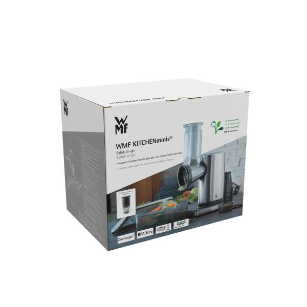 BAZAR - WMF KITCHENminis Salad-to-go struhadlo,  150 W,  nerezová ocel,  krájecí nástavce - Poškozený obal (Komplet)7