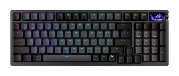 ASUS klávesnice ROG Azoth 96 HE,  Mechanická,  Bezdrátová,  BT,  RF 2.4GHz,  CZ/ SK,  černá2