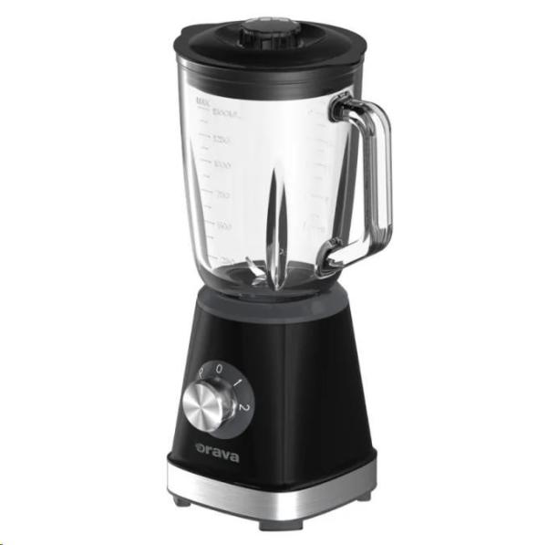 Orava Smoothie mixér,  500 W,  1, 5l skleněná nádoba,  nerezový 4-čepelový nůž,  2 rychlosti,  funkce Pulse