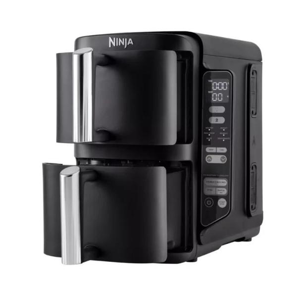 Ninja SL300EU Double Stack horkovzdušná fritéza,  7, 6l,  černá,  6 funkcí,  stohovatelné zásuvky,  nepřilnavé3
